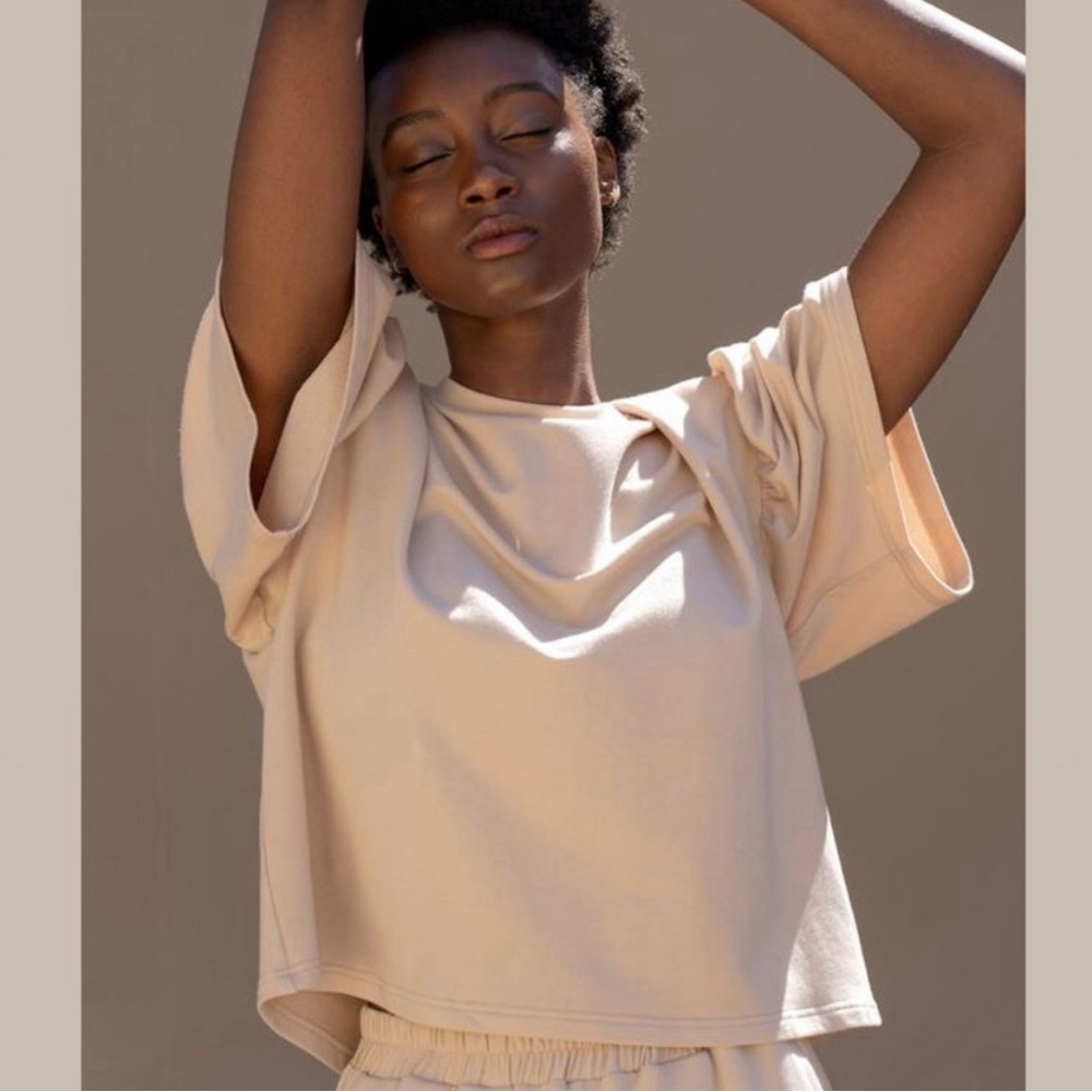 Vestige Story Prose Diction Tee in Blush, 2X